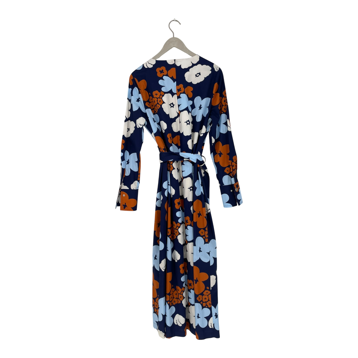 Marimekko Helila Frühlingskleid, blaue Blumen | Frau 44