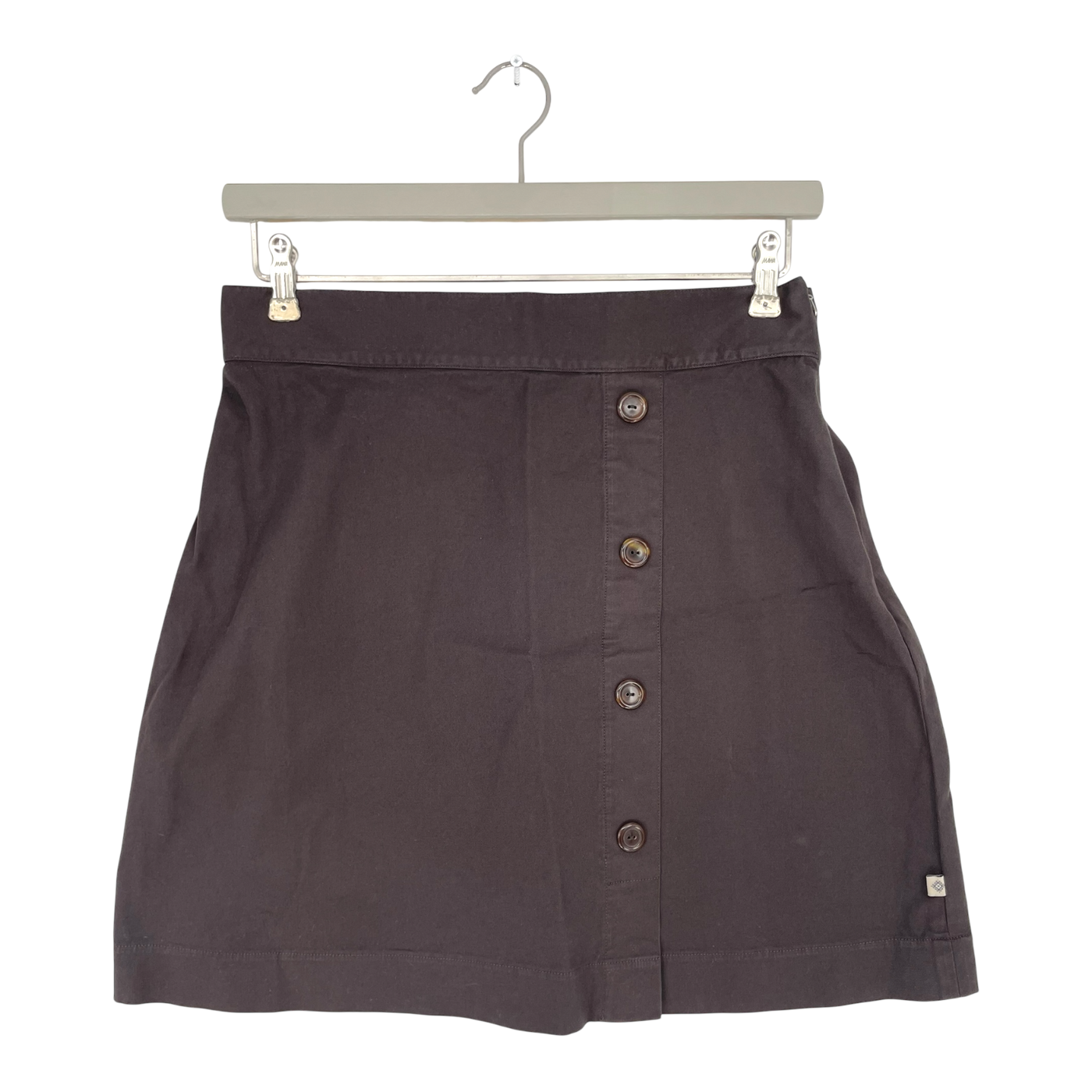 Kaiko buttoned mini skirt, dark brown | woman 40