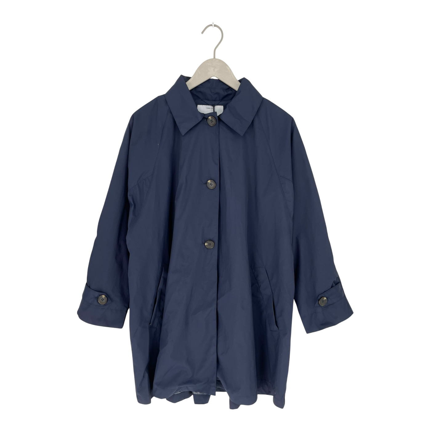 Embassy of Bricks and Logs paisley parka coat, dark blue | woman S