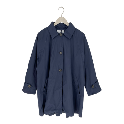 Embassy of Bricks and Logs paisley parka coat, dark blue | woman S