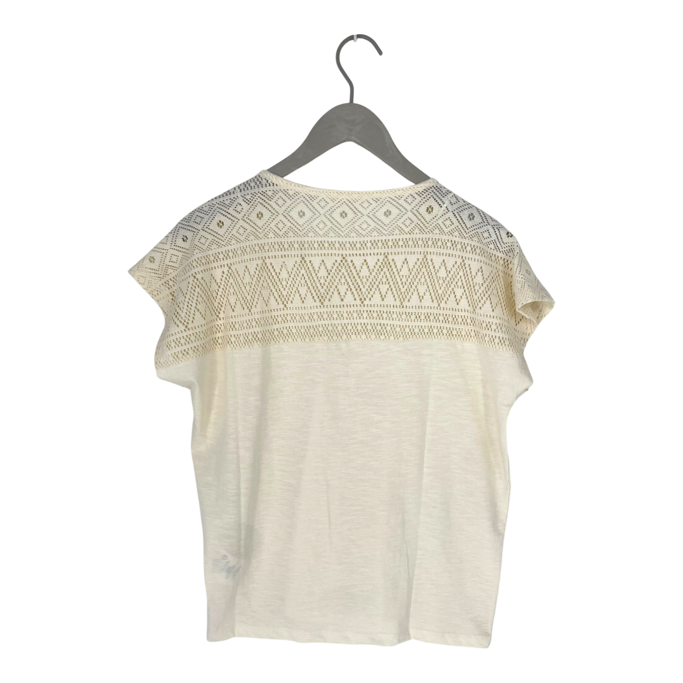 Tranquillo lace t-shirt, cream | woman S