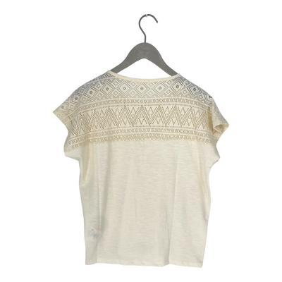 Tranquillo lace t-shirt, cream | woman S