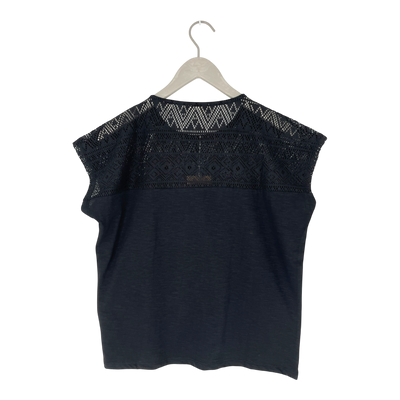 Tranquillo lace t-shirt, black | woman S