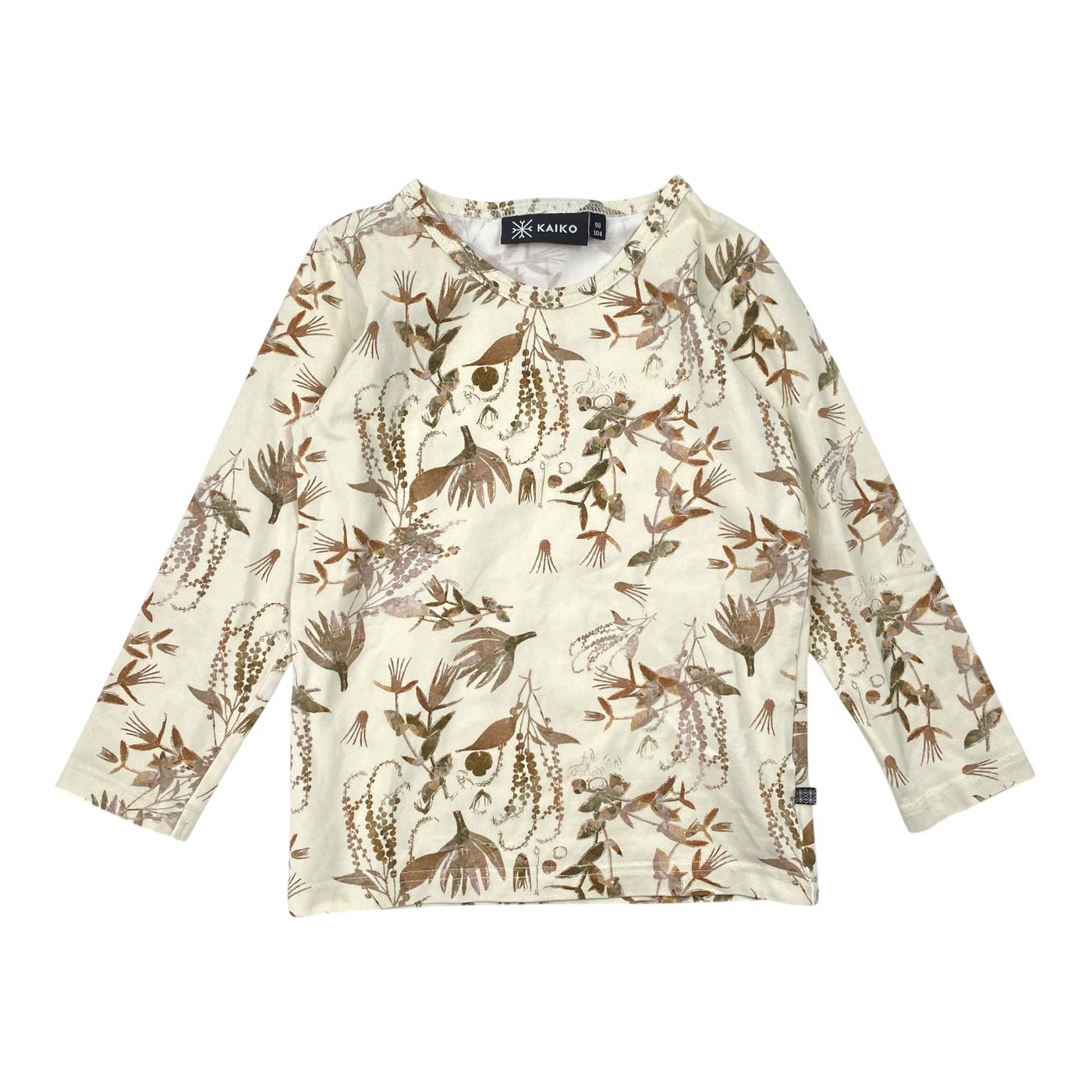 Kaiko shirt, dried botany | 98/104cm