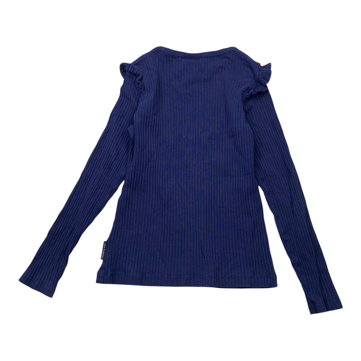 Polarn O. Pyret rib shirt, midnight blue | 122/128cm