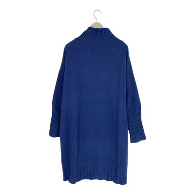 Papu soft wool knit dress, royal blue | woman XL/XXL