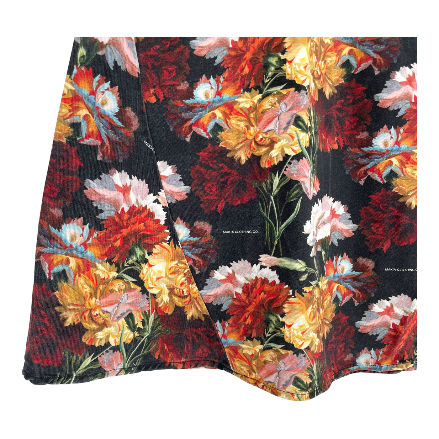 Makia wave midi skirt, flowers | woman 36
