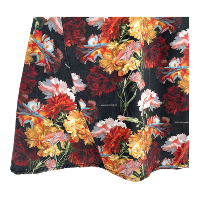 Makia wave midi skirt, flowers | woman 36