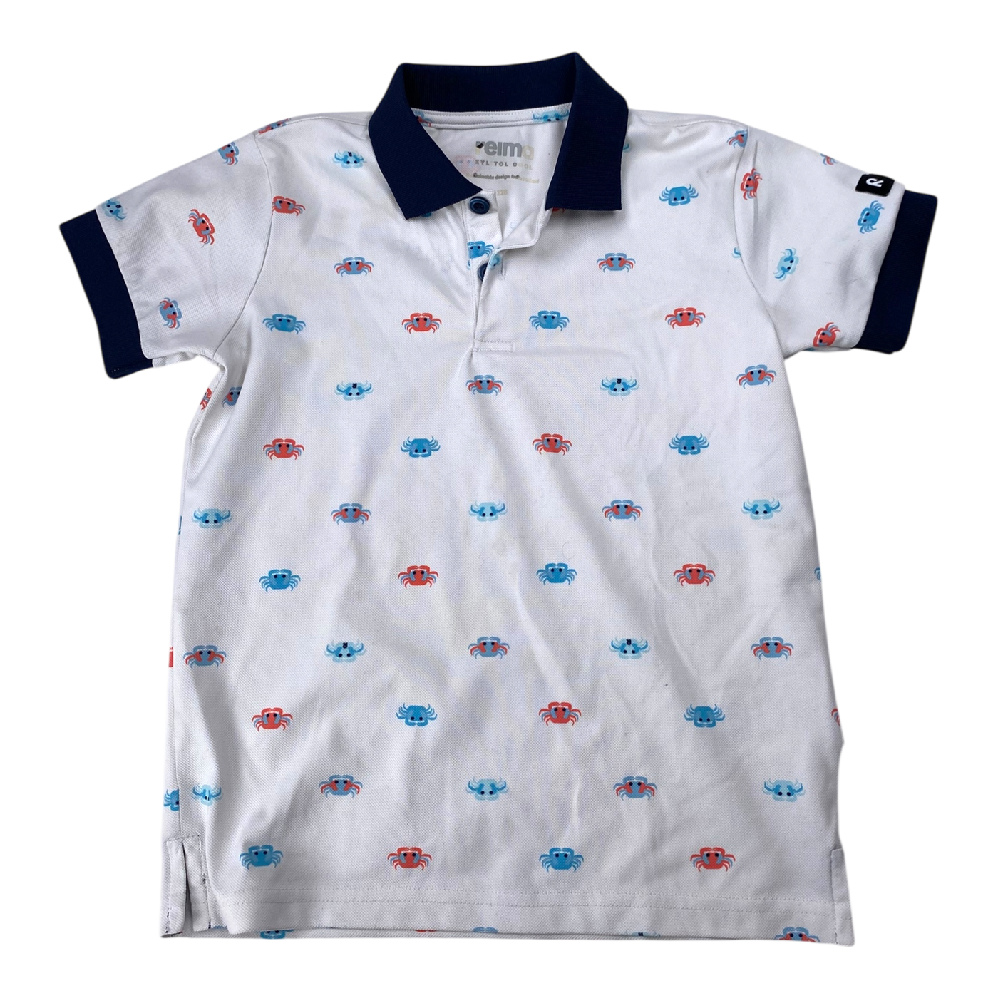 Reima collar t-shirt, crab | 128cm