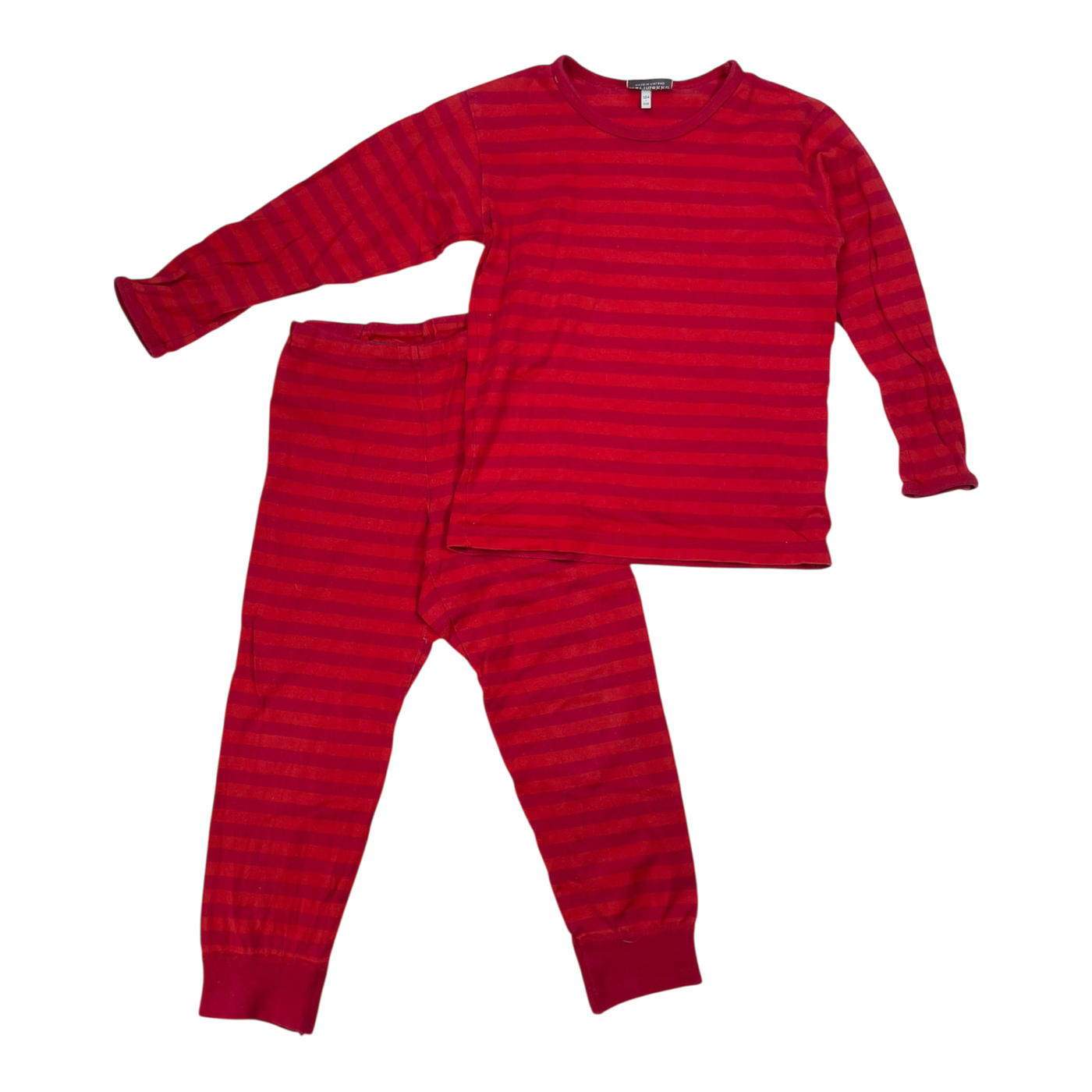 Marimekko striped loungewear, red | 104/110cm