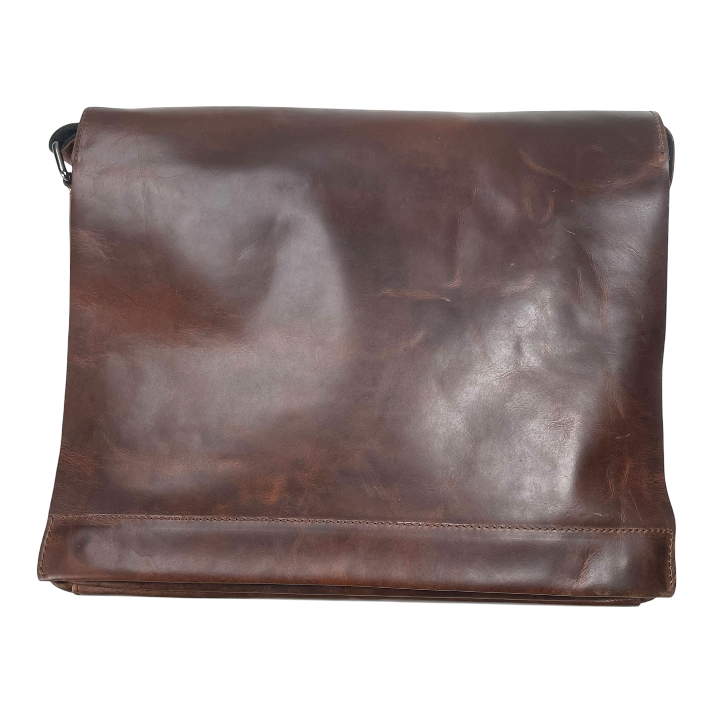 Harold's Bags leather campo messenger bag L, dark brown