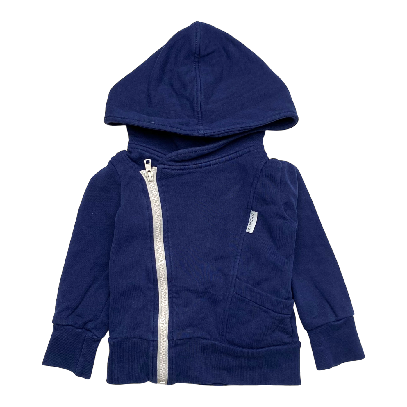 Gugguu zipper hoodie, midnight blue | 86cm