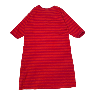 Marimekko vintage stripe night dress, red | 90cm