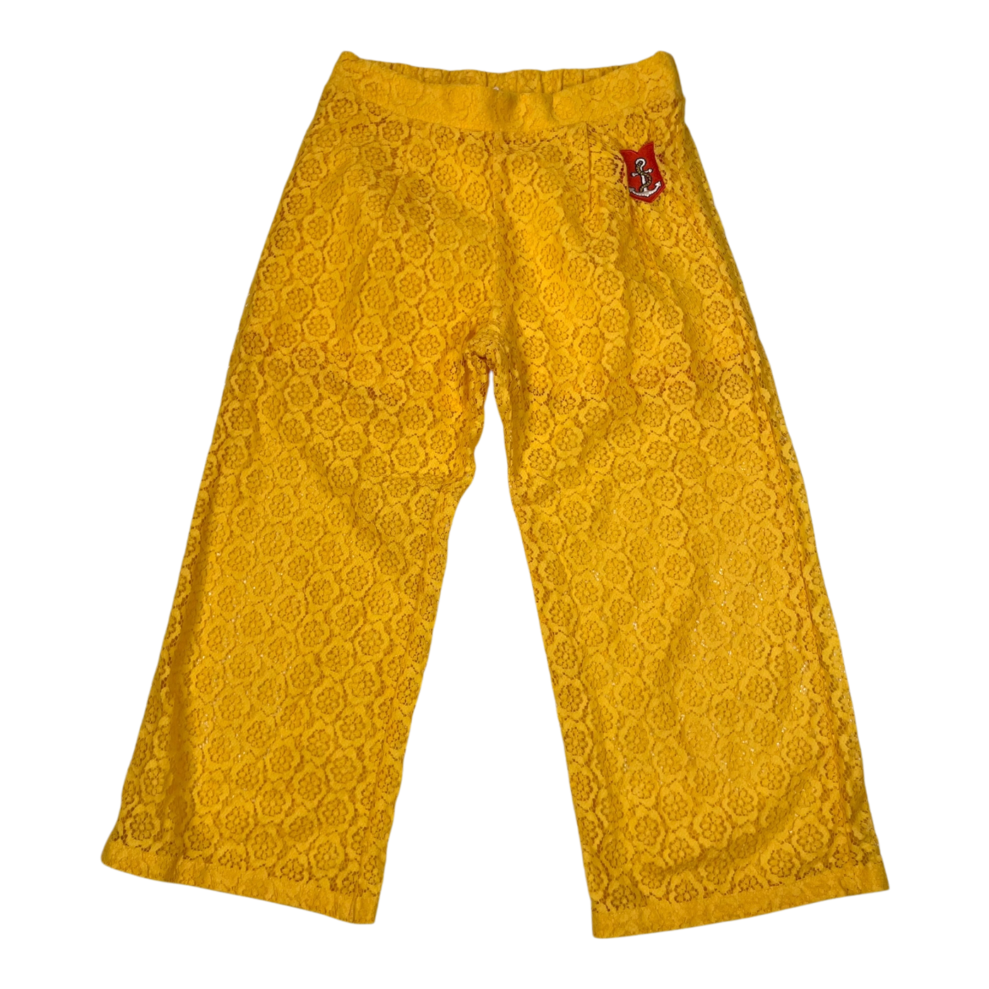 Mini Rodini lace pants, amber | 116/122cm