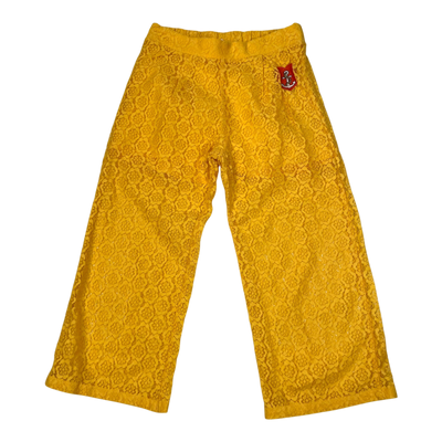 Mini Rodini lace pants, amber | 116/122cm