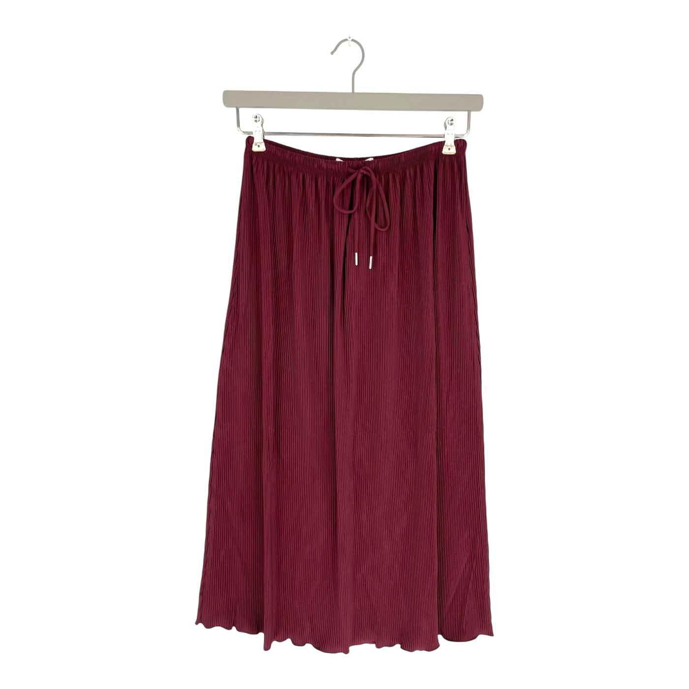 Soft Rebels asiatic plissé skirt, burgundy | woman M