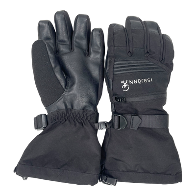 Isbjörn winter gloves, black | 11-14y