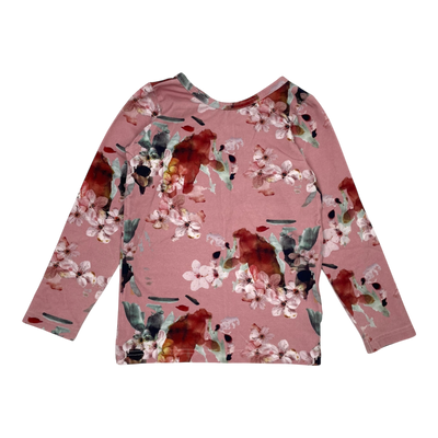 Kaiko cross shirt, pink blossom | 110/116cm