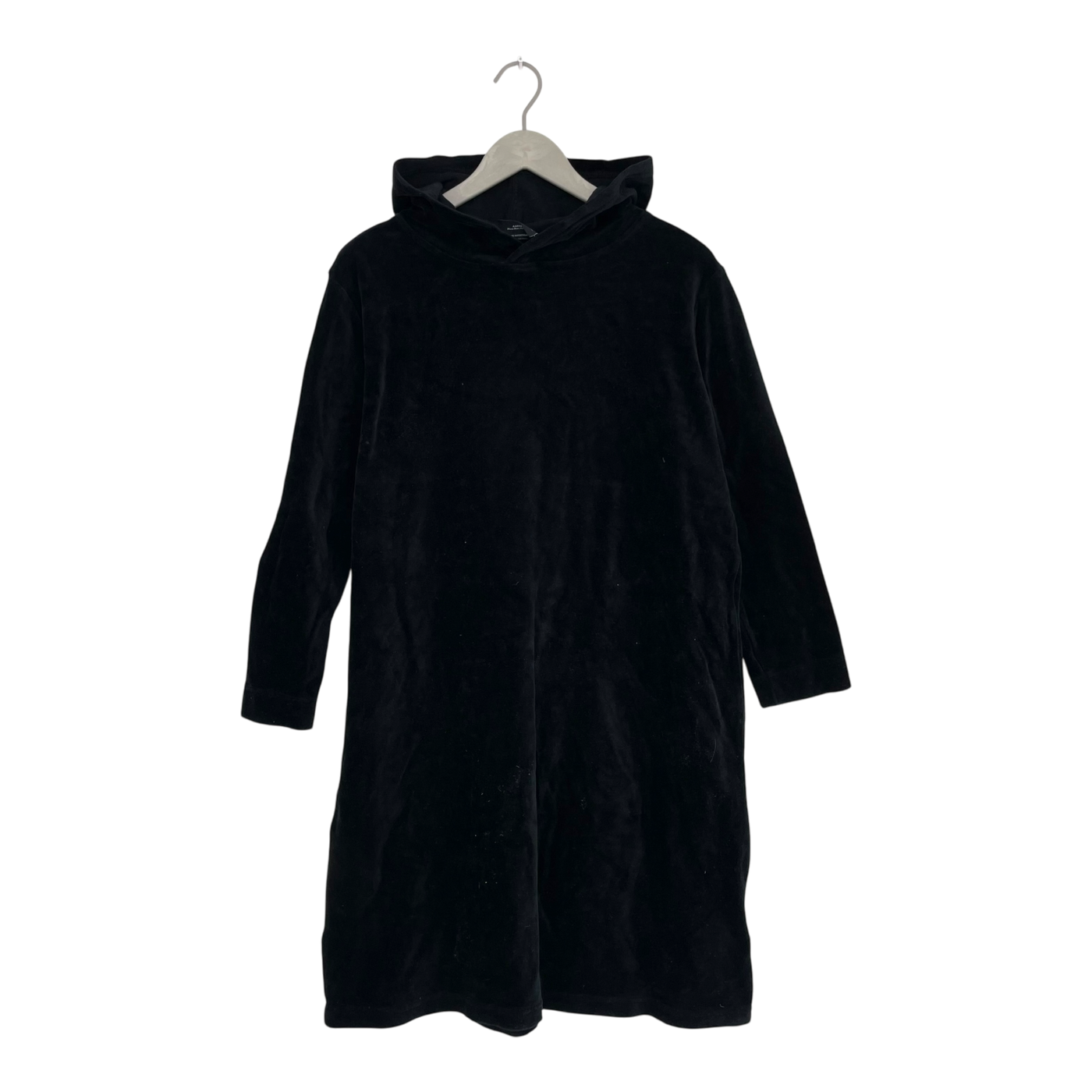 Aarre velour hoodie dress, black | woman L