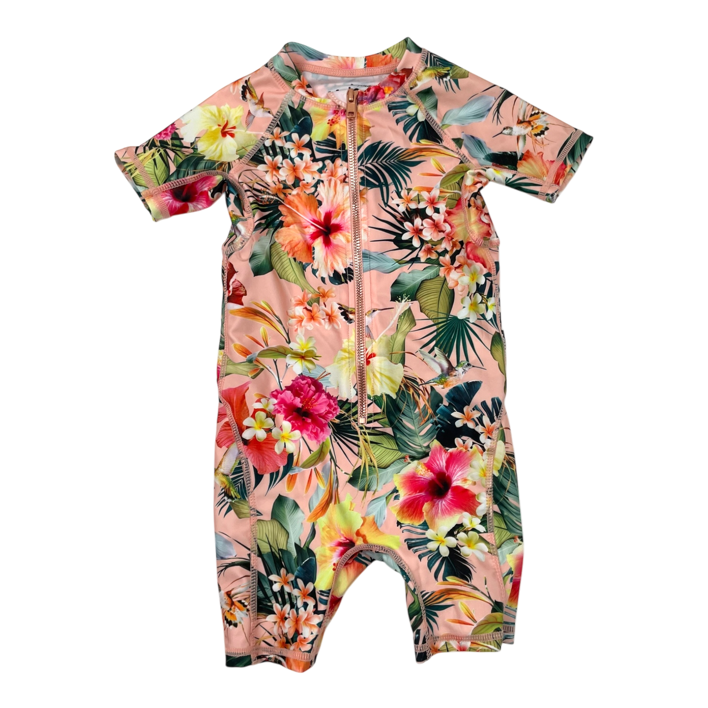 Molo UV swimsuit, flowers | 86/92cm