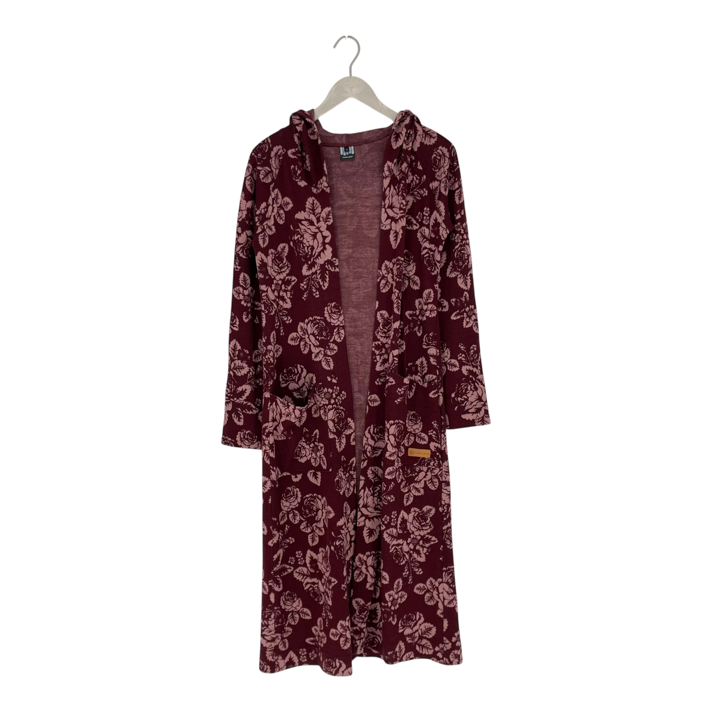 Ommellinen merino long cardigan, babushka roses | woman S
