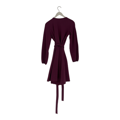 Versonpuoti wrap dress, burgundy | woman M