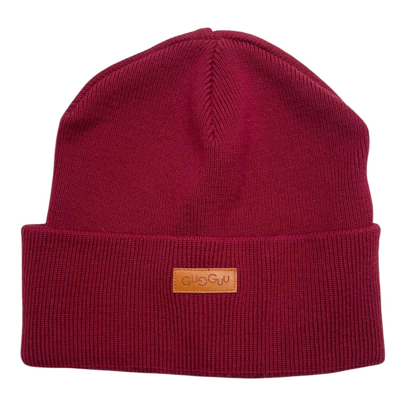 Gugguu merino beanie, dark red | 54/55cm