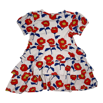 Mini Rodini dress, flowers | 104/110cm