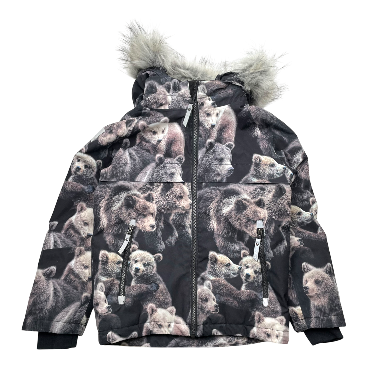 Molo castor fur jacket, teddy | 134cm