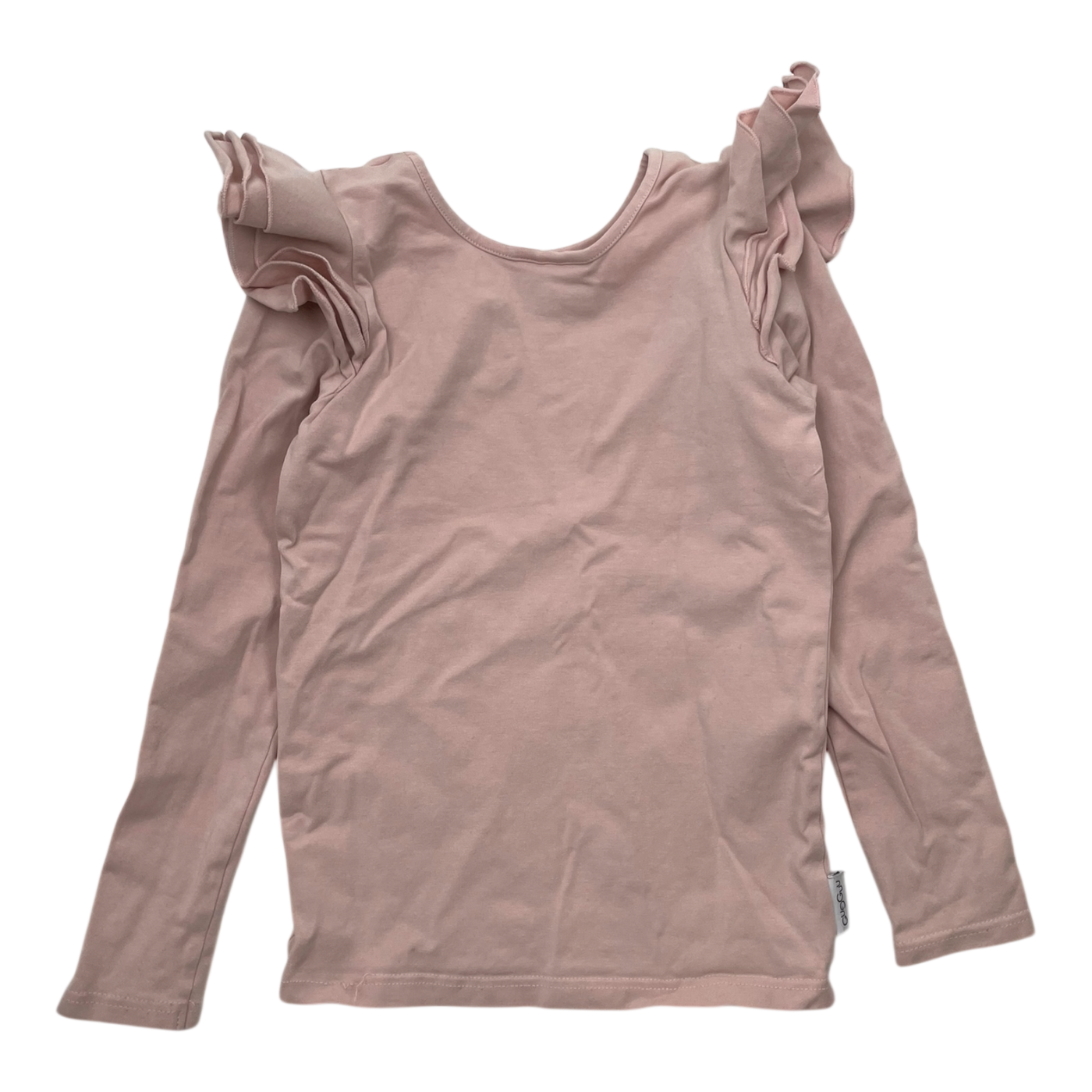 Gugguu frill shirt, light pink | 122cm