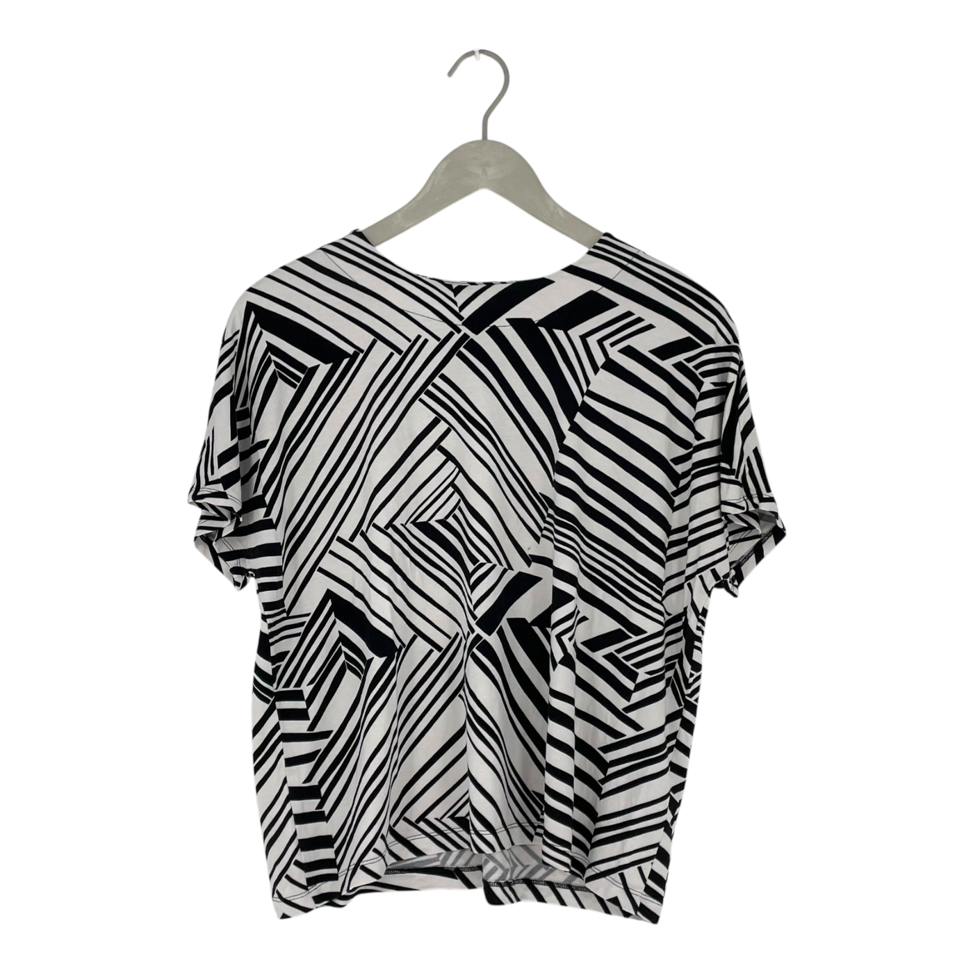 Marimekko marvella tricot t-shirt, black and white | woman S