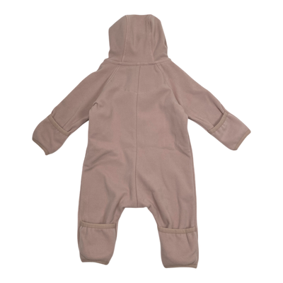 Mini A Ture matakua fleece jumpsuit, pink | 56cm