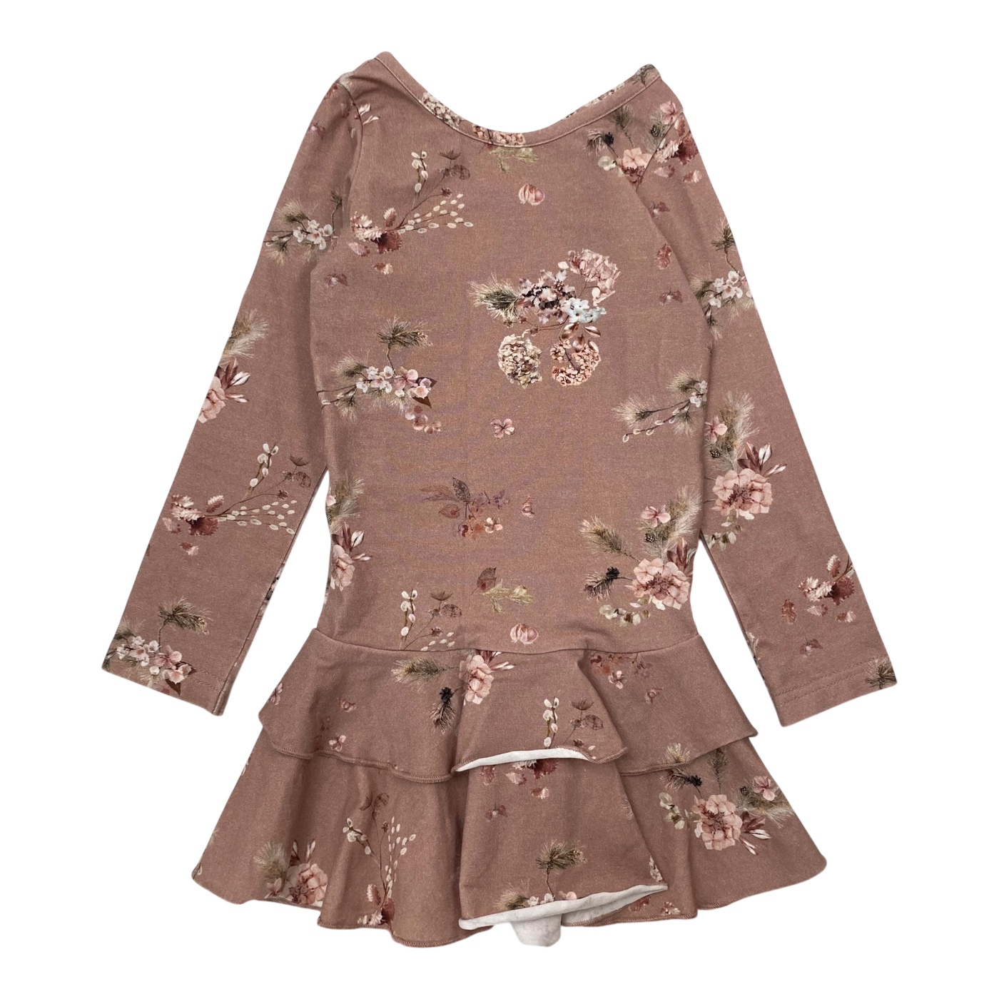 Gugguu frilla dress, flower | 80cm