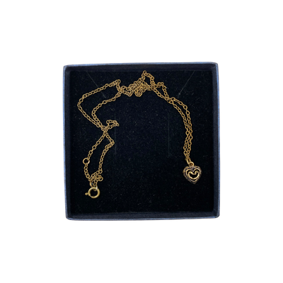 Kalevala Koru talon sydän necklace, bronze