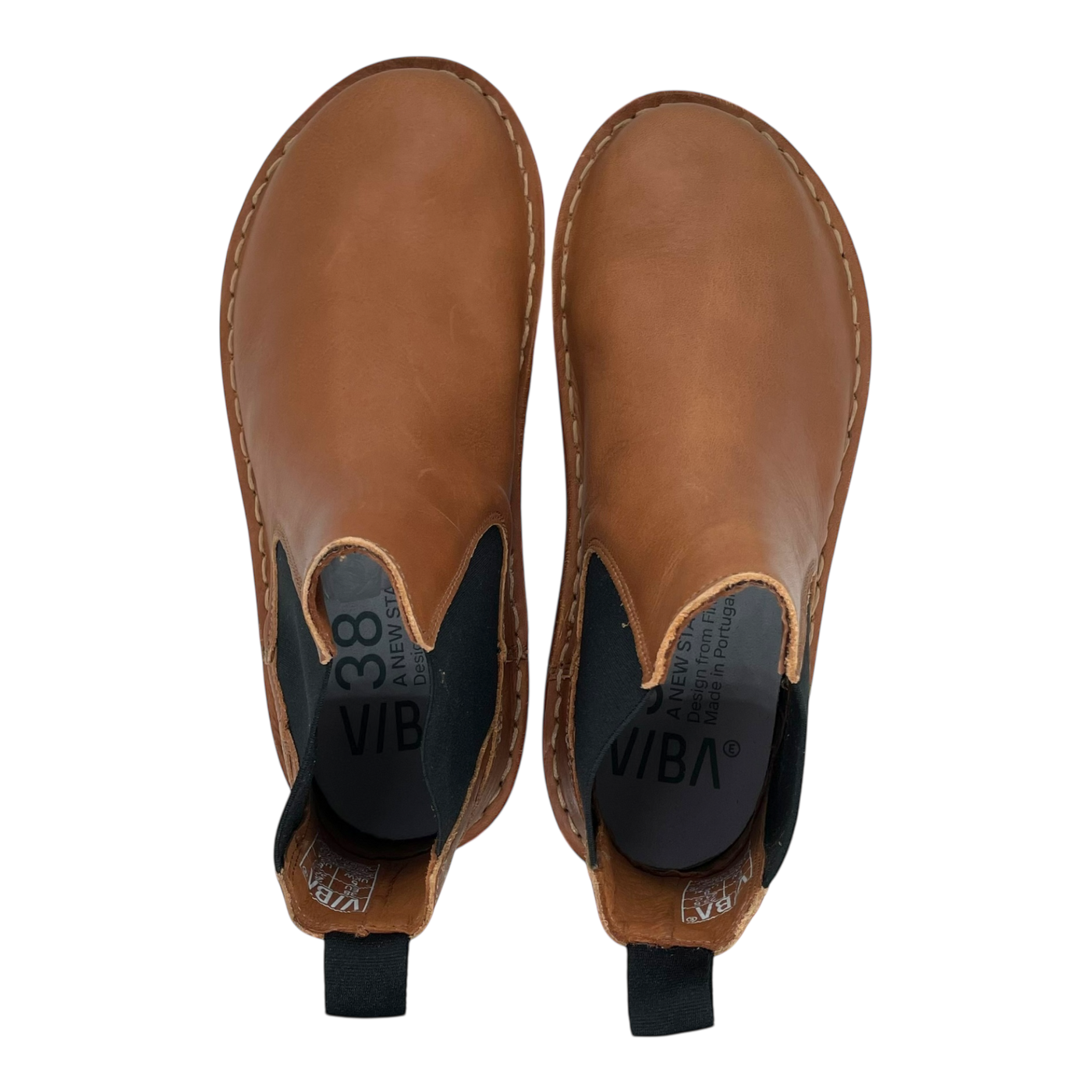 VIBAe Helsinki leather boots, sunflower yellow | 38