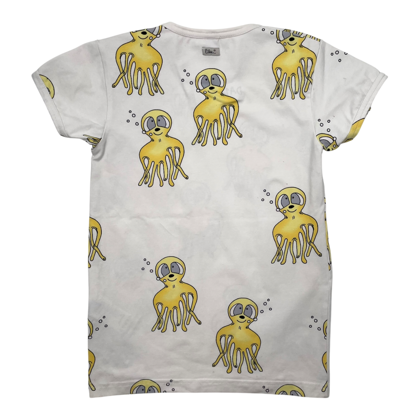 Blaa t-shirt, octopus | 122/128cm