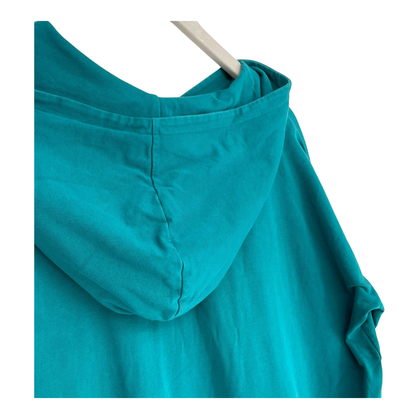 Papu giant split hoodie dress, turquoise | woman XL