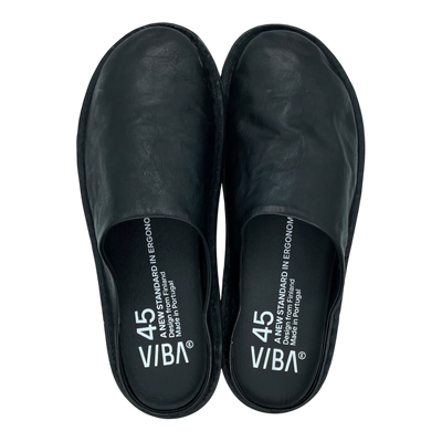 VIBAe Roma leather slippers, preto black | 45