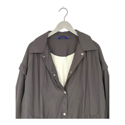 Embassy of Bricks and Logs lucca coach jacket, dark grey | unisex S
