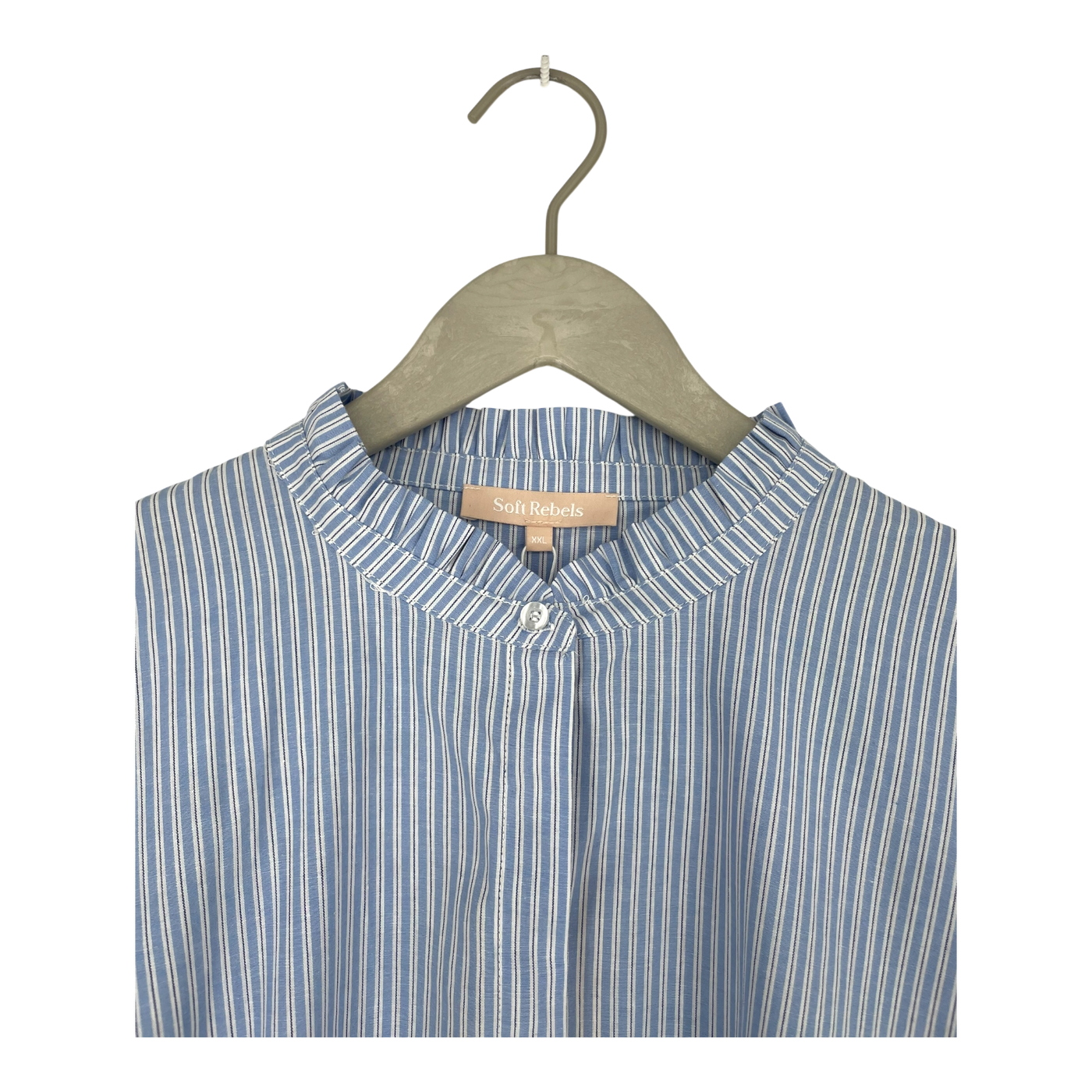 Soft Rebels rindia shirt dress, blue stripes | woman XXL