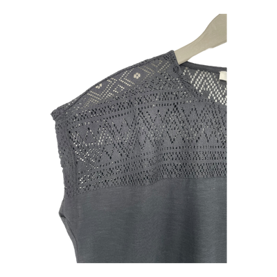 Tranquillo lace t-shirt, black | woman L