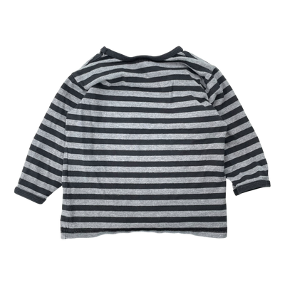 Marimekko stripe shirt, grey/black | 90cm