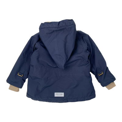 Mini a ture matwang vlies ausgekleidet winter anorak, dunkelblau | 86 cm