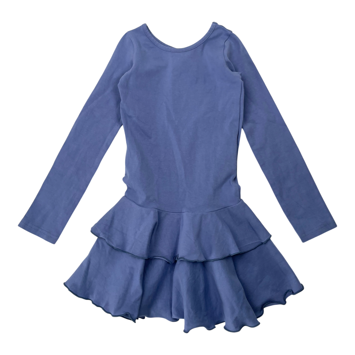Gugguu frilla dress, blue | 104cm