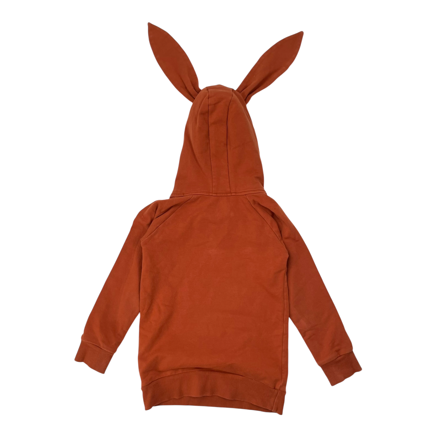 Metsola bunny ear hoodie, burnt orange | 98/104cm