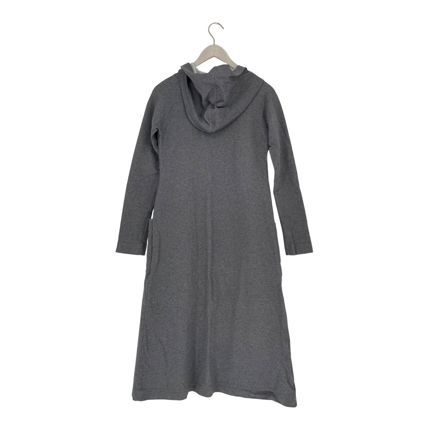 Omellinen Kapuze -Schweiß -Strickjacke, Grau | Frau XS