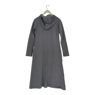 Omellinen Kapuze -Schweiß -Strickjacke, Grau | Frau XS