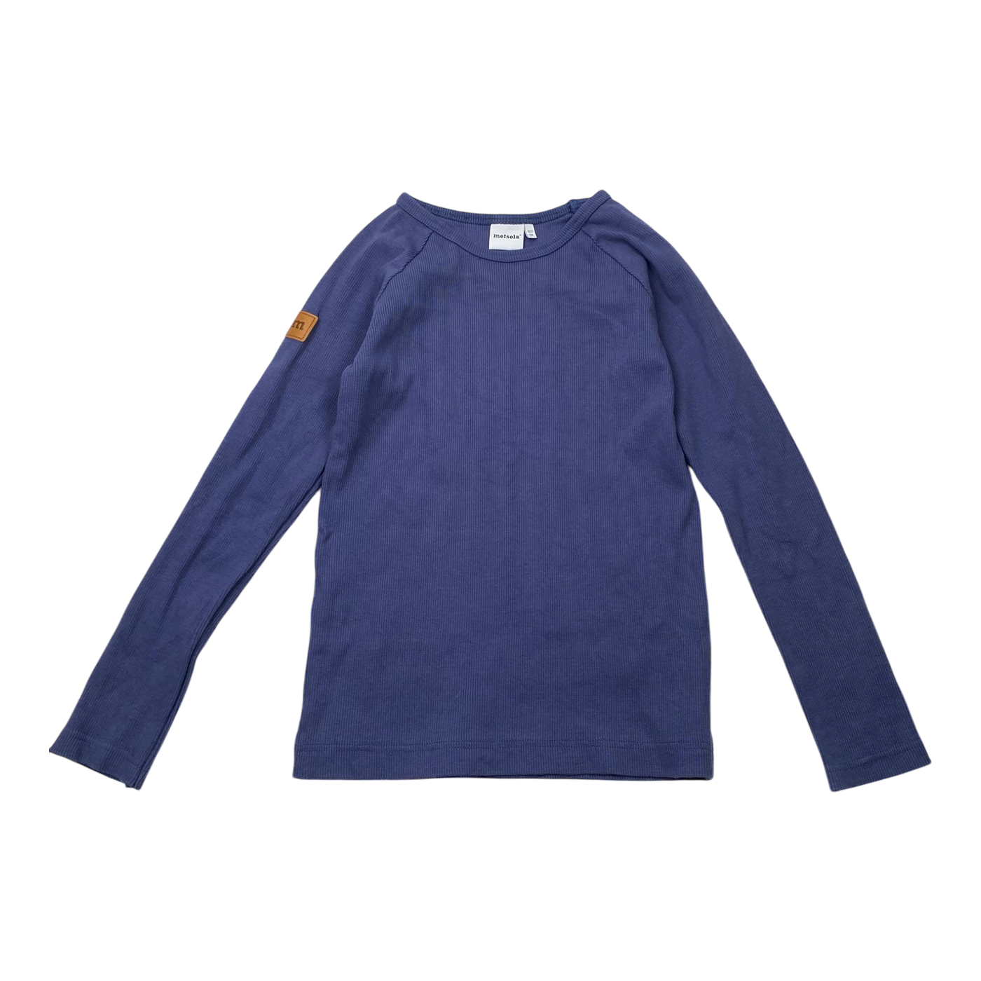 Metsola rib shirt, royal blue | 122/128cm