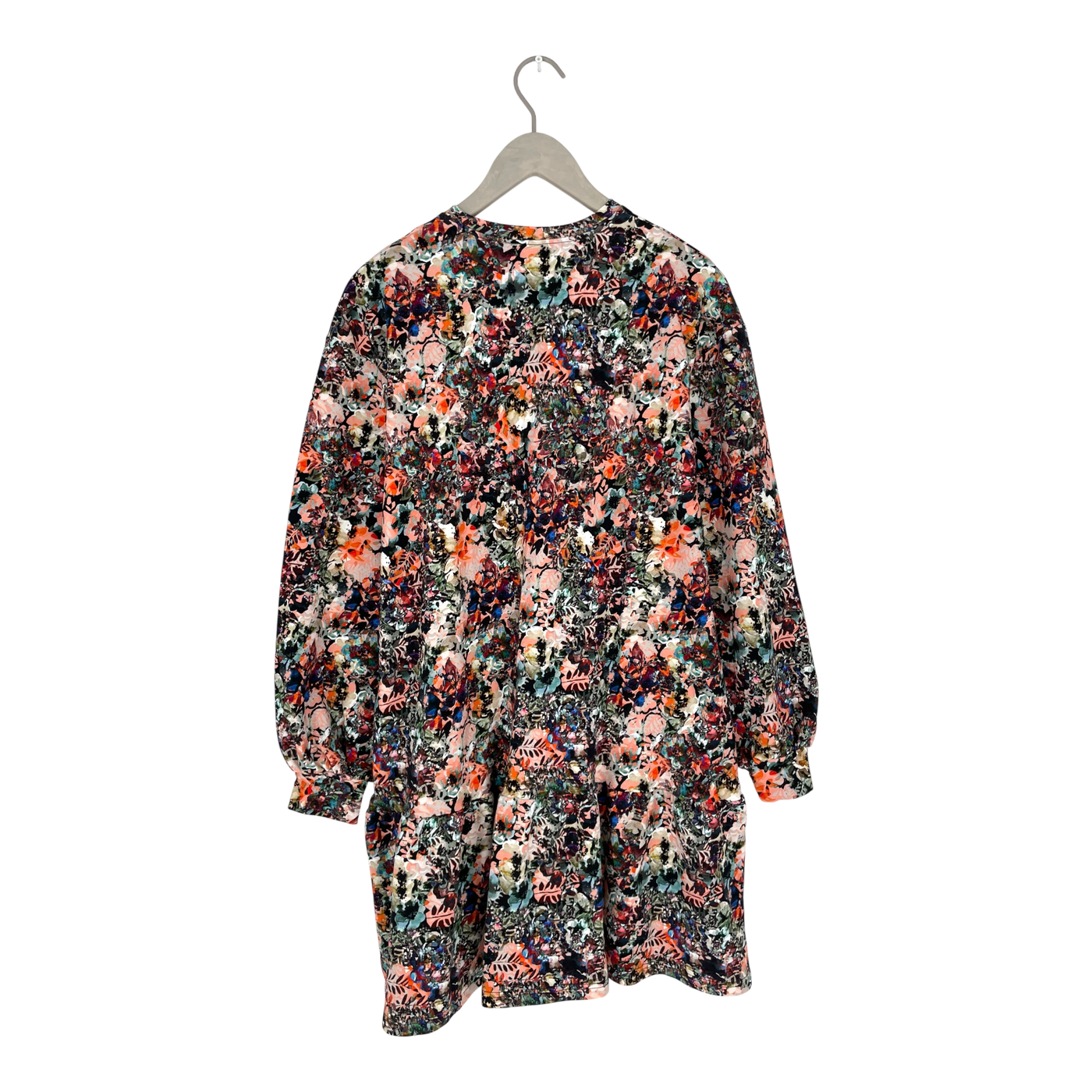 Kaiko ruffle sweat dress, blooming forest | woman XS