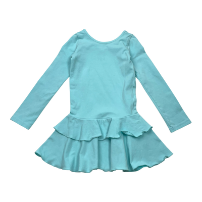 Gugguu frilla dress, turquoise | 92cm